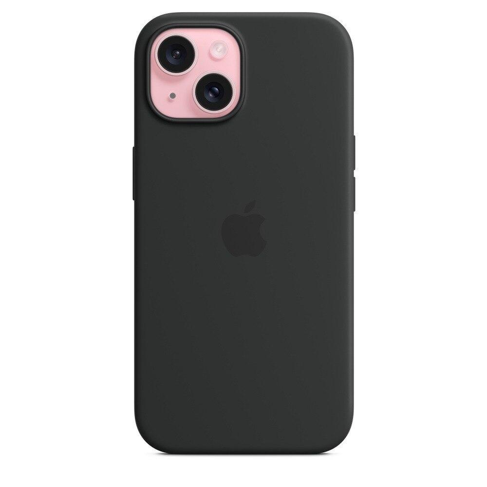 Capa com MagSafe para iPhone 15, Apple, Silicone Preto - 6