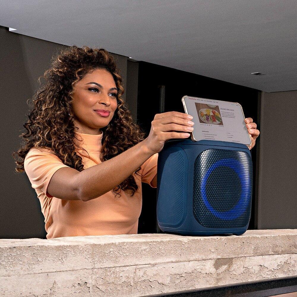 Caixa de Som Bluetooth Connect S50, Azul, Originais iPlace - 5