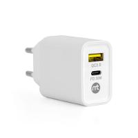 Carregador Universal, Mistertech, USB-C/ USB, 30W, Branco - 1