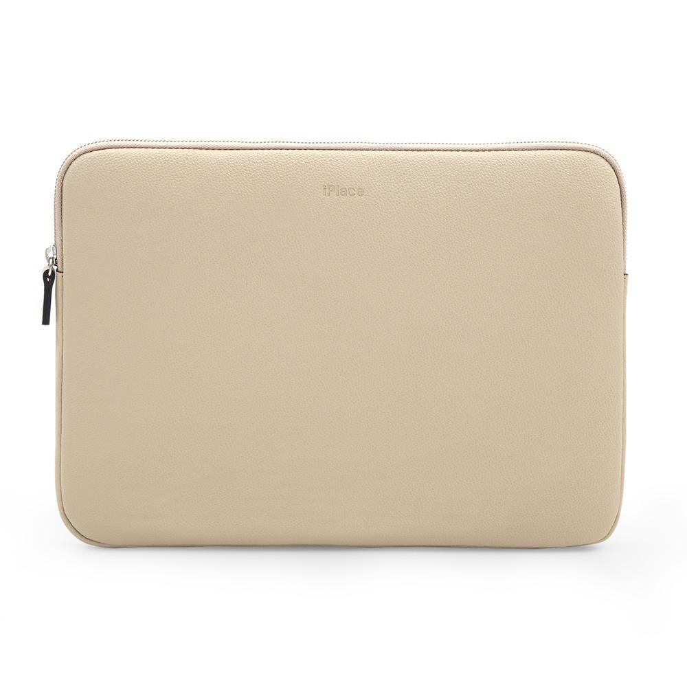 Capa Sleeve Macbook 13,3" iPlace, Linha Pampas Couro Bege  - 1