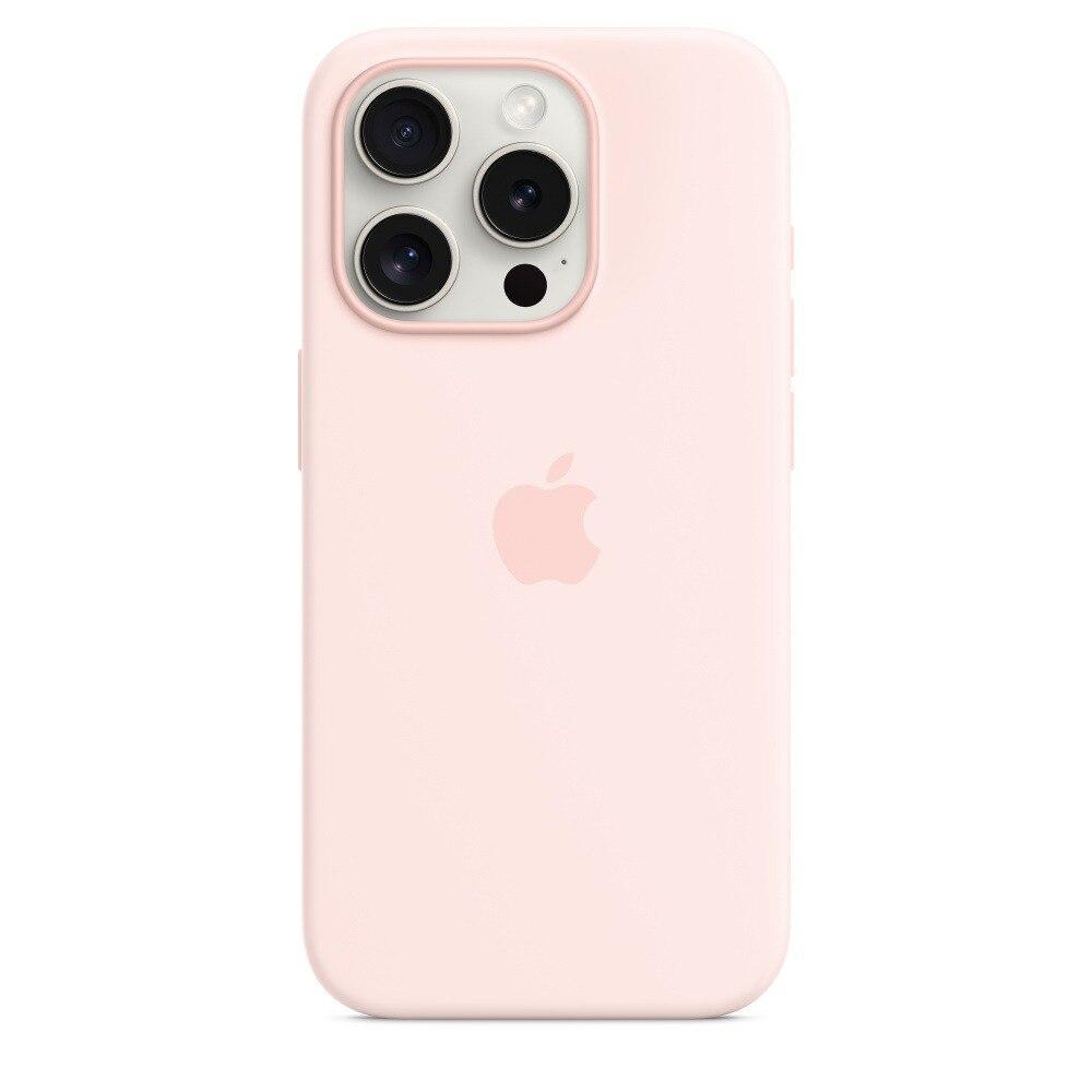 Capa com MagSafe para iPhone 15 Pro, Apple, Silicone, Rosa-claro - 1