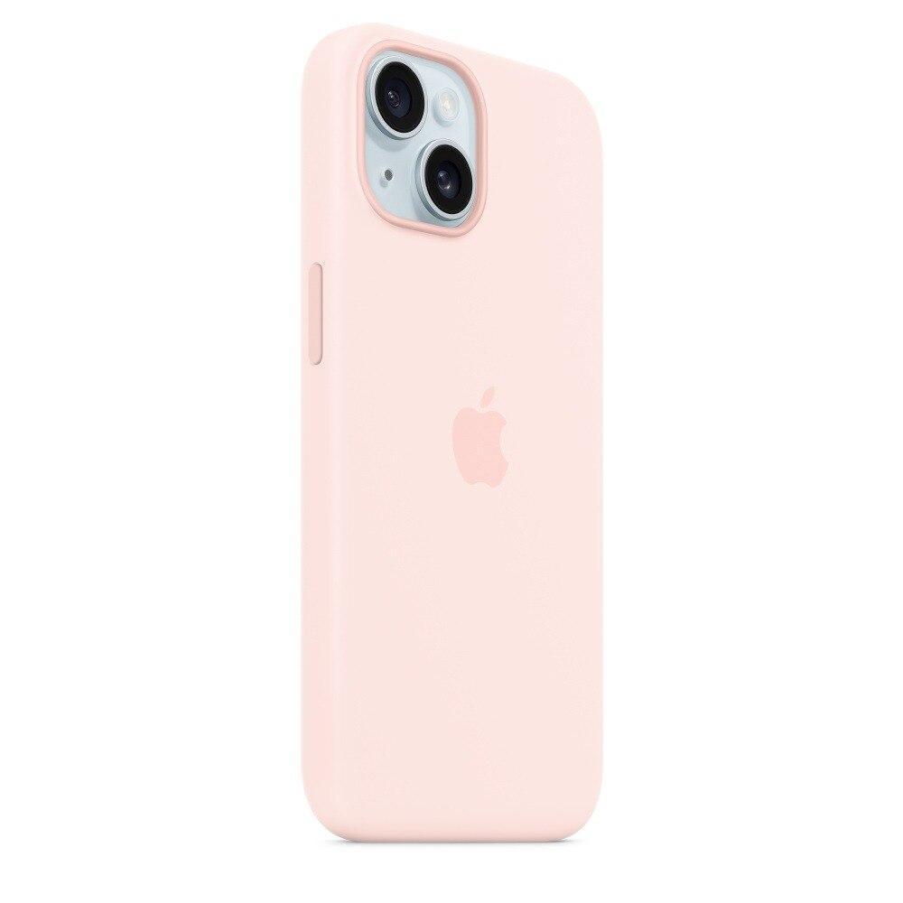 Capa com MagSafe para iPhone 15, Apple, Silicone, Rosa-claro - 2