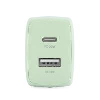 Carregador USB-C/USB, 30W, 2 Portas, Originais iPlace, Verde  - 3