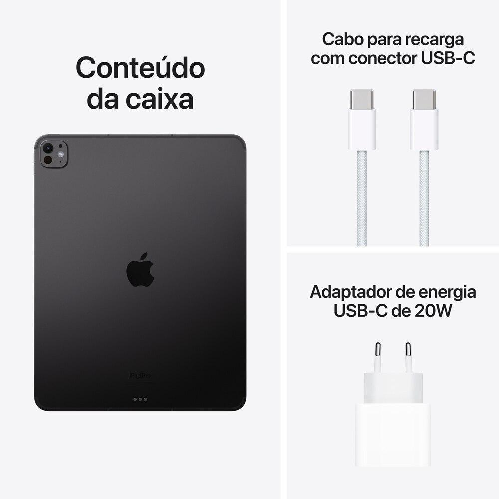 Apple iPad Pro 13" M4, Wi-Fi + Cellular, 1T - Preto-espacial - 10