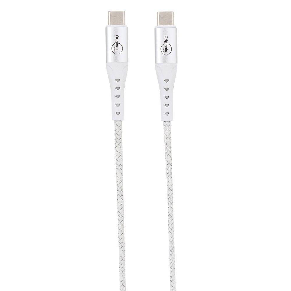 Cabo USB-C para USB-C, 100W Originais iPlace, 1,2 metros - Branco - 2
