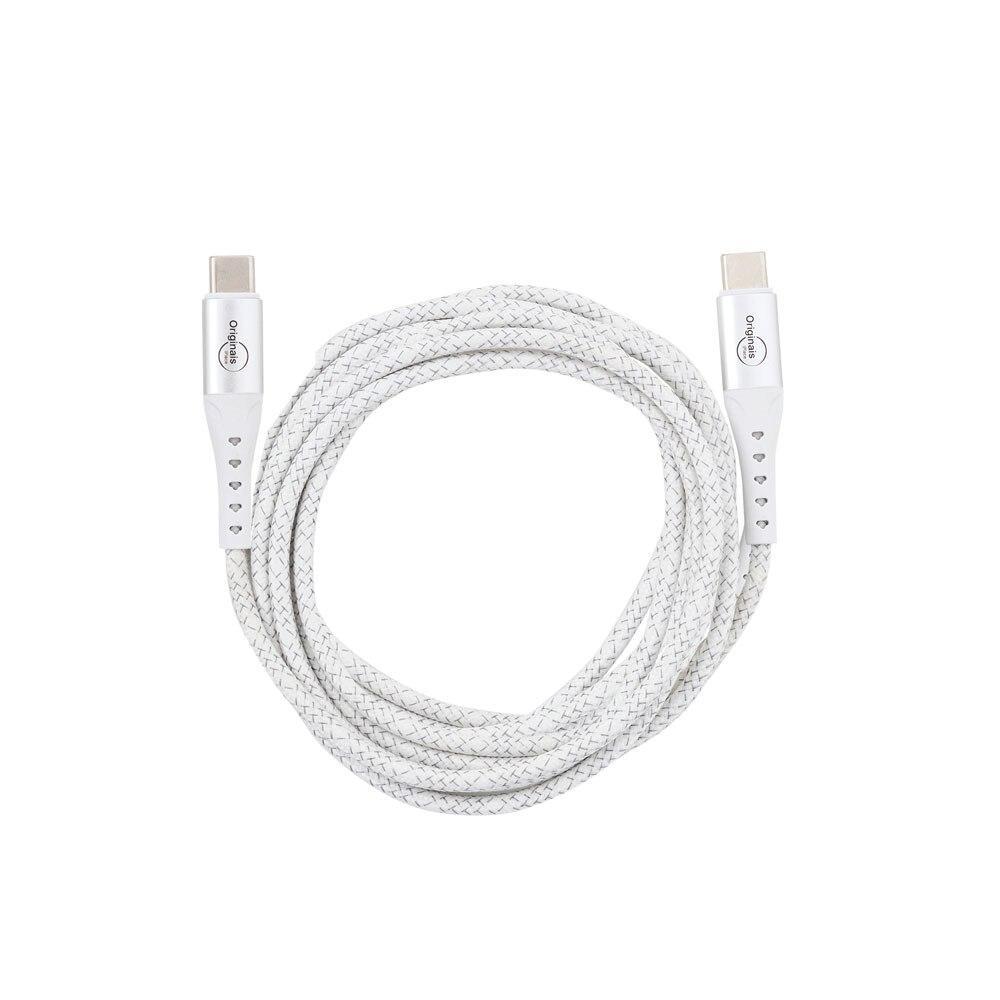 Cabo USB-C para USB-C, 100W Originais iPlace, 1,2 metros - Branco - 3