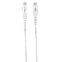 Cabo USB-C para USB-C, 100W Originais iPlace, 1,2 metros - Branco - 2