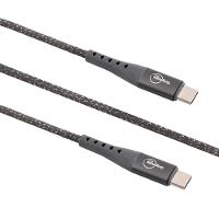 Cabo USB-C para USB-C, 10Gbps, 100W, Linha Sampa, iPlace, 1,2m, Cinza - 2