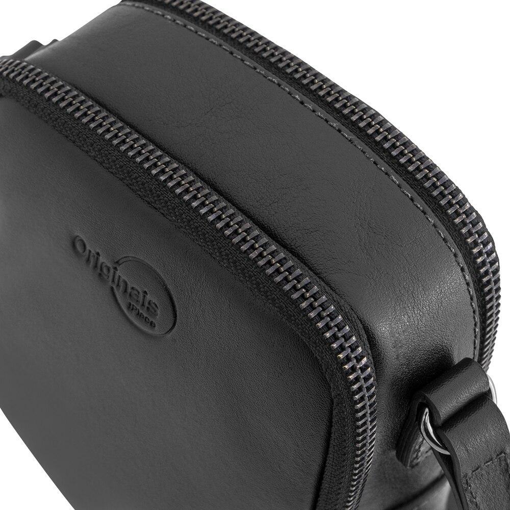 Bolsa de Couro Transversal, Rafa Originais iPlace, Preta - 10