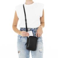 Bolsa de Couro Transversal, Rafa Originais iPlace, Preta - 5