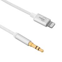 Cabo Auxiliar de Áudio, Lightning para P2, WeLink I200, Originais iPlace, 1,5m, Branco - 1