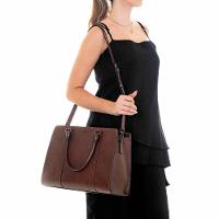 Bolsa de Couro Marrom para MacBook, Olivia, Originais iPlace 