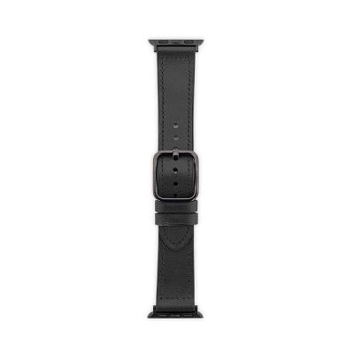 Pulseira Apple Watch 40/41 mm, Couro, Preto, Originais iPlace