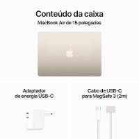 MacBook Air 15", M3, CPU 8 núcleos e GPU 10 núcleos, 16GB RAM, 512GB SSD - Estelar - 9