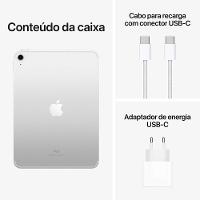 Apple iPad 10,9" (10ª geração, Wi-Fi + Cellular, 256GB) - Prateado  - 9