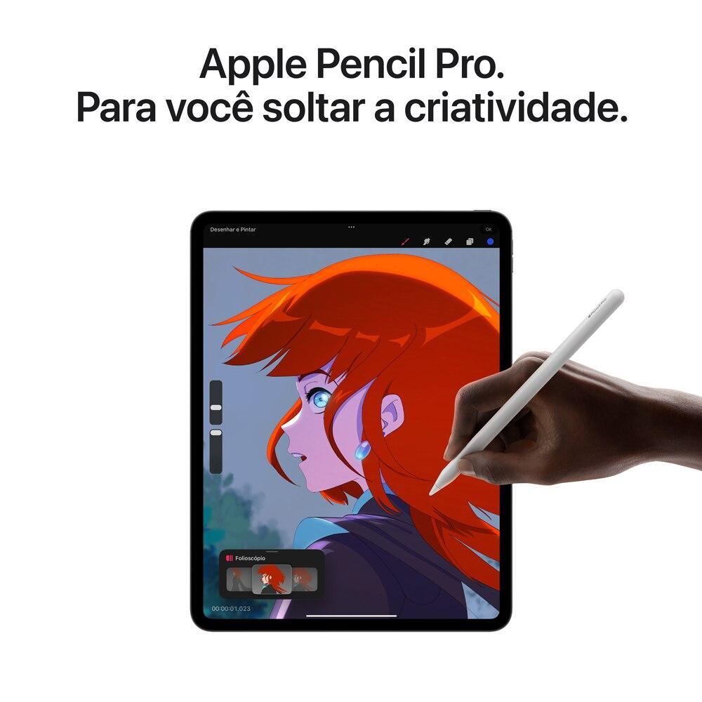 Apple iPad Pro 13" M4, Wi-Fi + Cellular, vidro nano-texture, 1T- Preto-espacial - 4