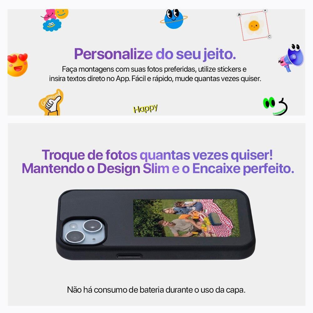 Capa iPhone 14 Originais iPlace, Screen Preta   - 4