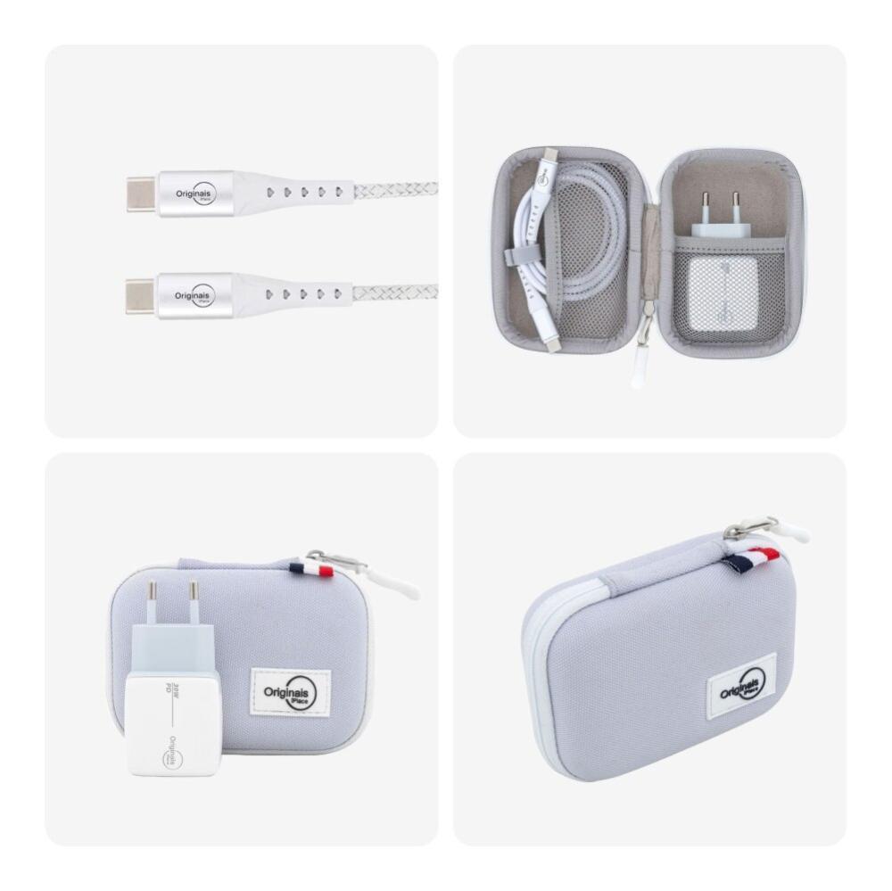Kit de Viagem USB-C 30W Originais iPlace com Carregador e Cabo - 7