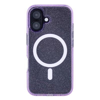 Capa iPhone 16 Originais iPlace, Shine Indução, Lilás