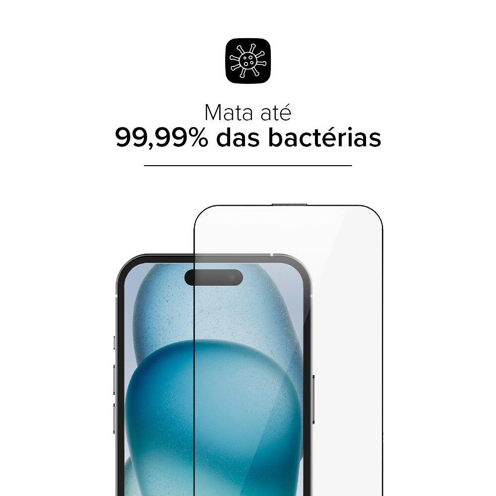 Película iPhone 16 Pro, Antibactéria, Originais iPlace    - 2