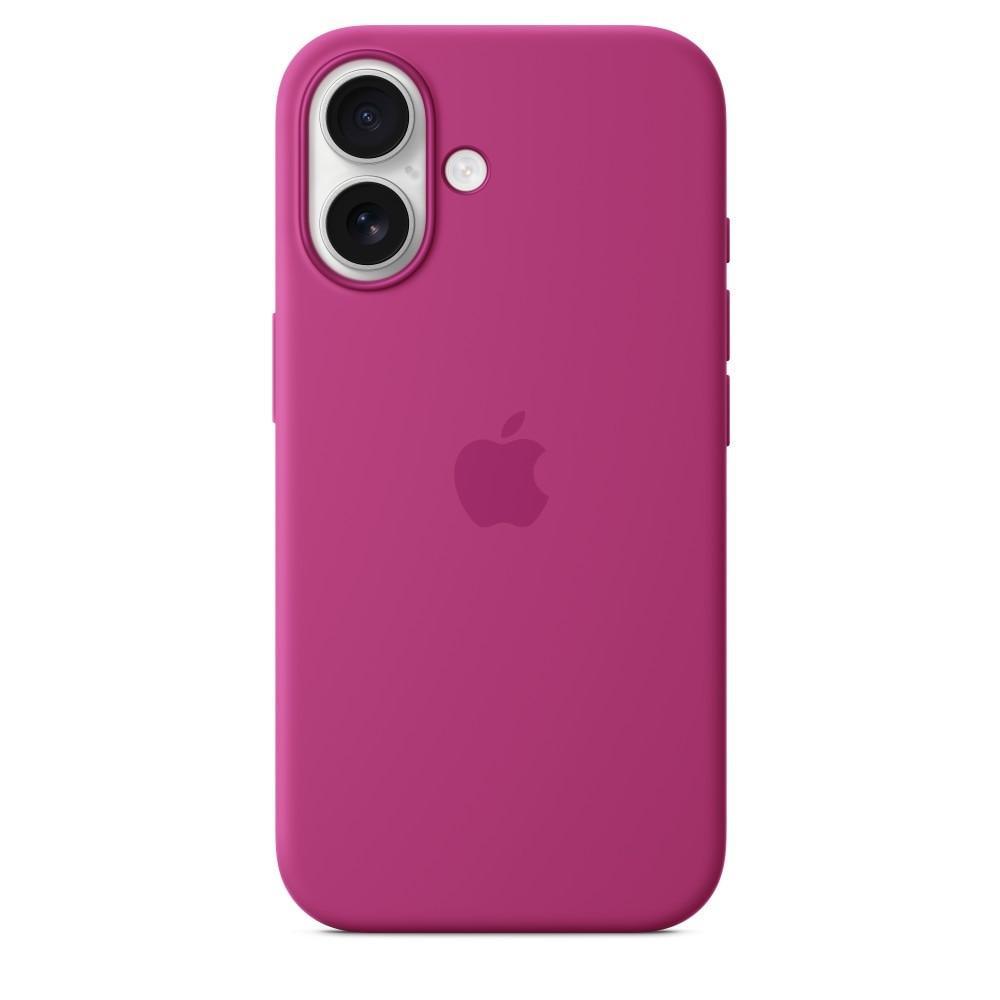 Capa com MagSafe iPhone 16, Apple, Silicone Fúcsia - 4