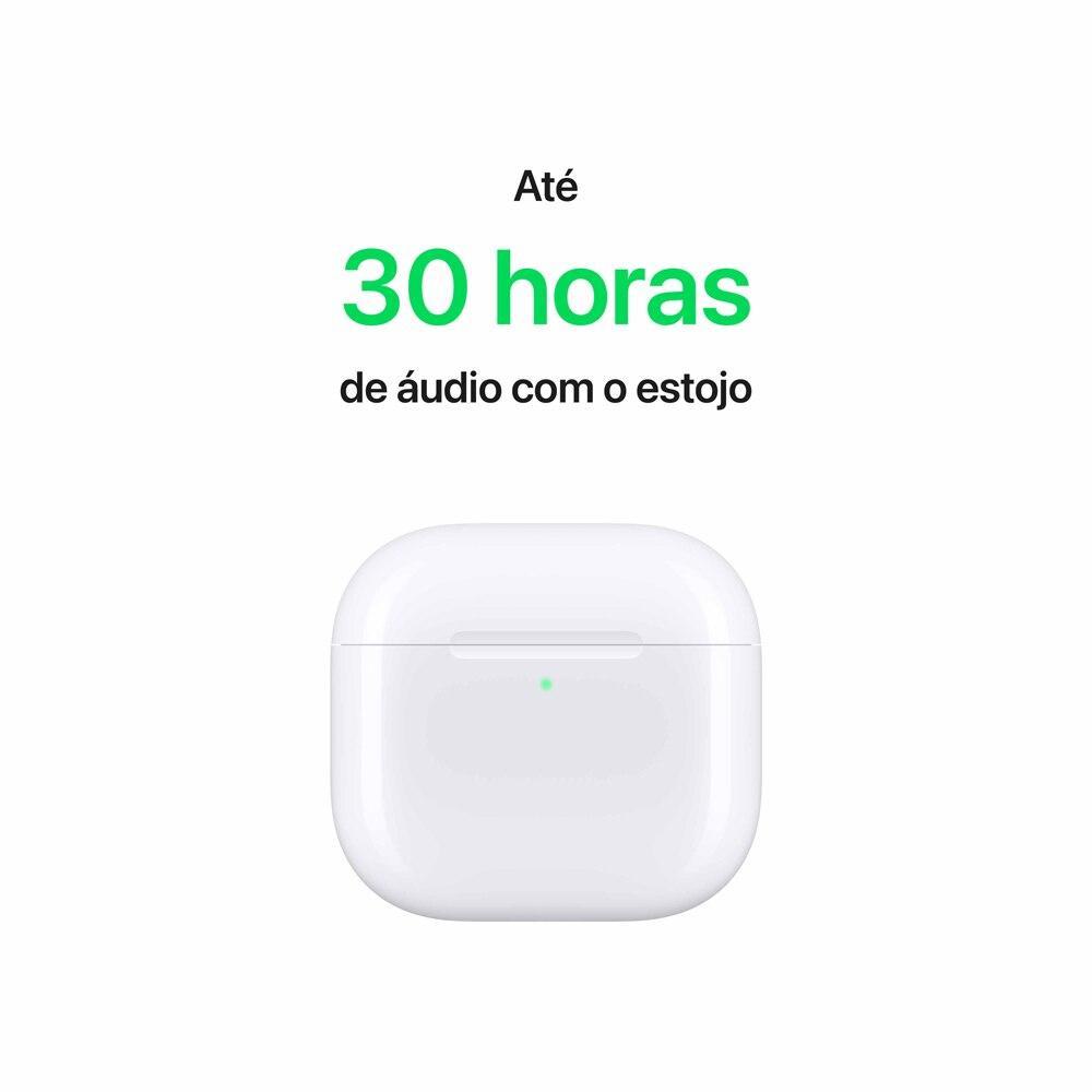 Apple AirPods 4 com Cancelamento Ativo de Ruído - Branco - 7