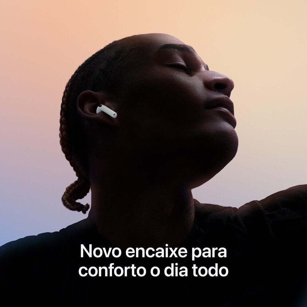 Apple AirPods 4 com estojo de recarga USB-C - Branco - 3
