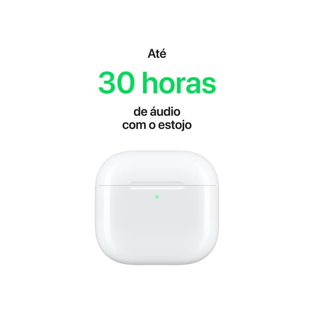 Apple AirPods 4 com estojo de recarga USB-C - Branco - 6