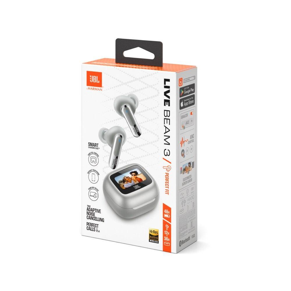 JBL Live Beam 3, Fone de Ouvido Bluetooth, Prata - 9
