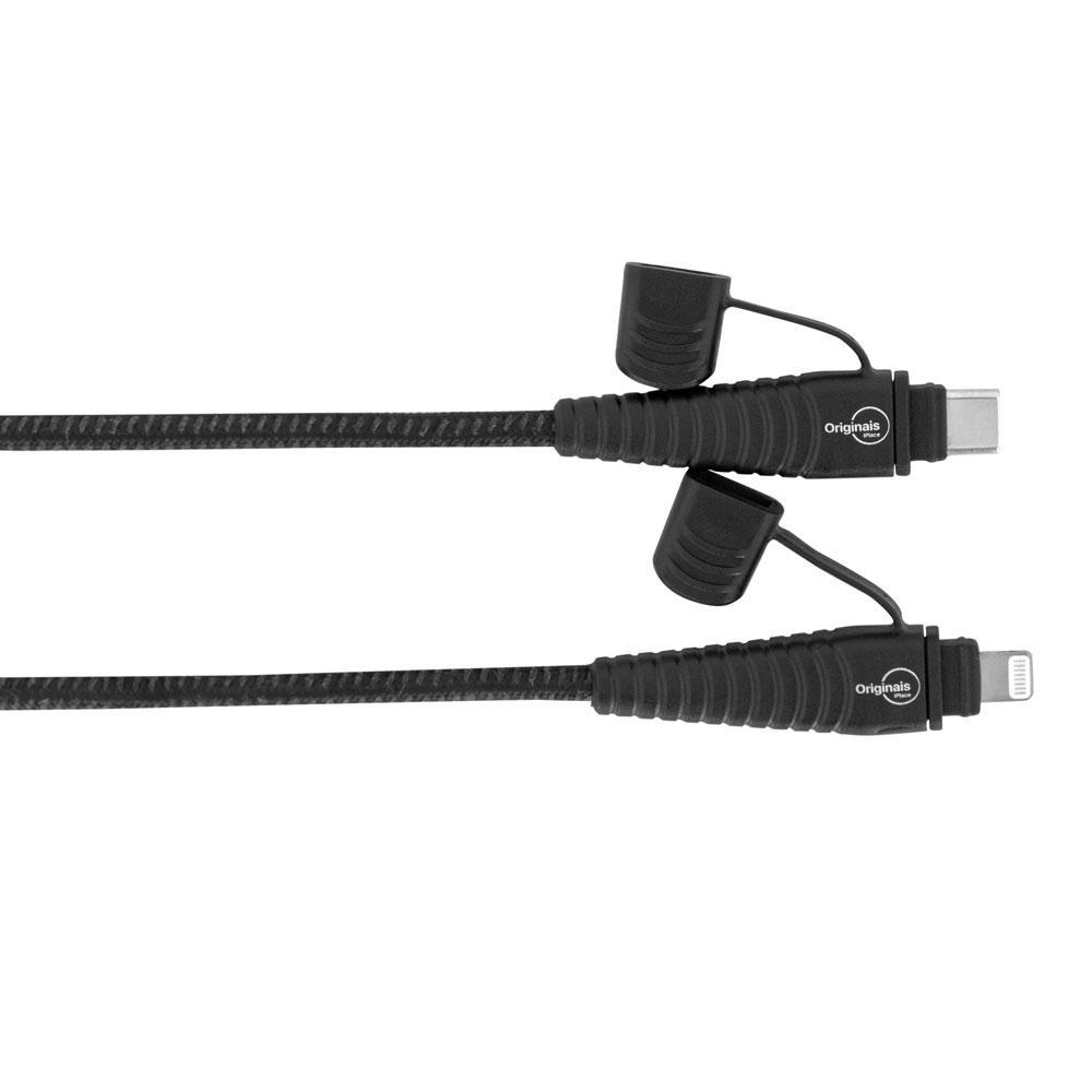 Cabo Lightning para USB-C 1,2m, Linha Fortaleza, iPlace - 2