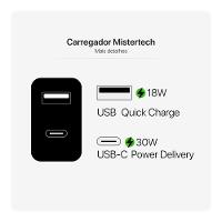 Kit Viagem USB-C para USB-C, Mistertech, Preto - 3