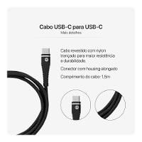 Kit Viagem USB-C para USB-C, Mistertech, Preto - 5