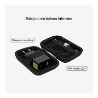 Kit Viagem USB-C para USB-C, Mistertech, Preto - 6
