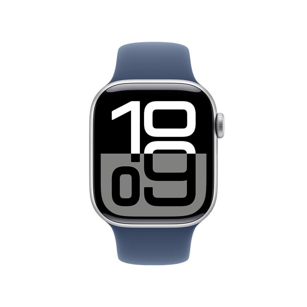 Apple Watch Series 10 GPS • Caixa prateada de alumínio – 42 mm • Pulseira esportiva denim M/G - 2