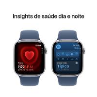 Apple Watch Series 10 GPS • Caixa prateada de alumínio – 42 mm • Pulseira esportiva denim M/G - 5