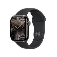 Apple Watch Series 10 GPS + Cellular • Caixa ardósia de titânio – 42 mm • Pulseira esportiva preta – M/G - 1
