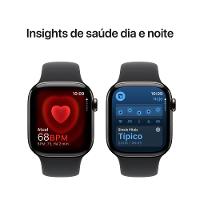 Apple Watch Series 10 GPS + Cellular • Caixa ardósia de titânio – 42 mm • Pulseira esportiva preta – M/G - 5