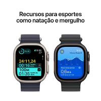 Apple Watch Ultra 2 GPS + Cellular • Caixa natural de titânio de 49 mm • Pulseira loop Trail azul – M/G - 5