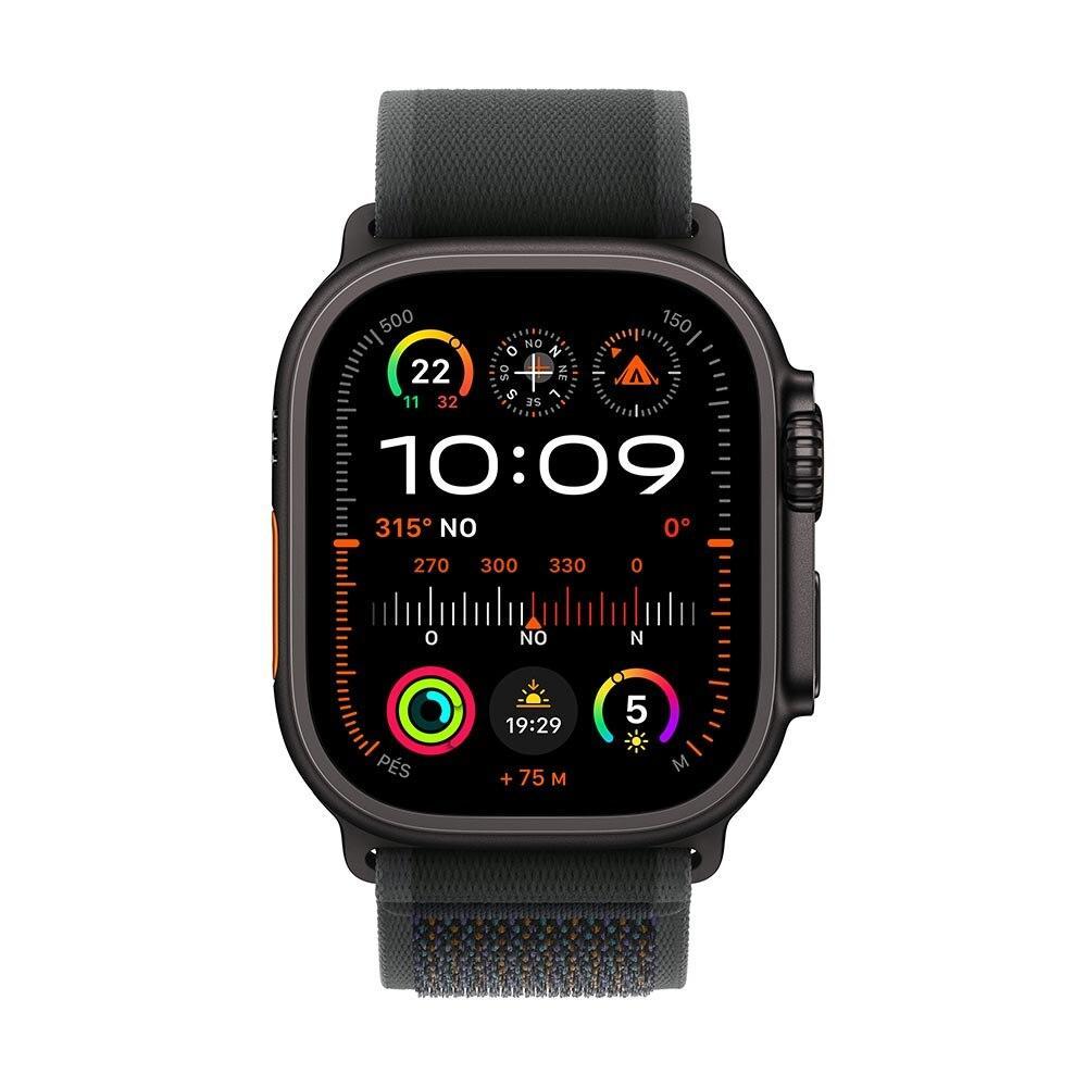 Apple Watch Ultra 2 GPS + Cellular • Caixa preta de titânio de 49 mm • Pulseira loop Trail preta – P/M - 2
