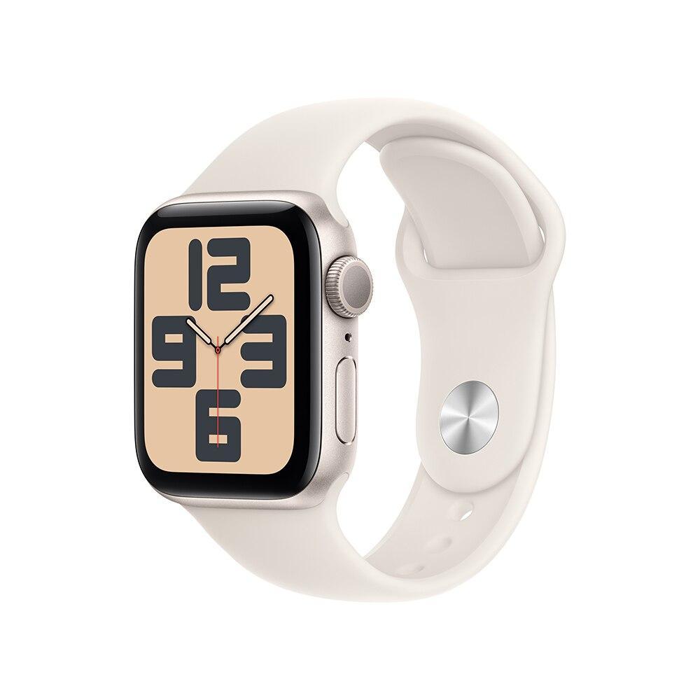 Apple Watch SE GPS • Caixa estelar de alumínio – 40 mm • Pulseira esportiva estelar – M/G - 1