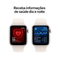 Apple Watch SE GPS • Caixa estelar de alumínio – 40 mm • Pulseira esportiva estelar – M/G - 5