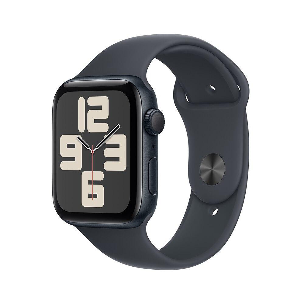 Apple Watch SE GPS • Caixa meia-noite de alumínio – 44 mm • Pulseira esportiva meia-noite – M/G - 1