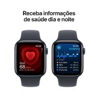 Apple Watch SE GPS • Caixa meia-noite de alumínio – 44 mm • Pulseira esportiva meia-noite – P/M - 5