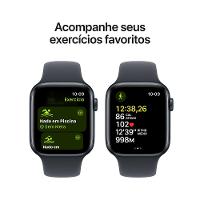 Apple Watch SE GPS • Caixa meia-noite de alumínio – 44 mm • Pulseira esportiva meia-noite – P/M - 6
