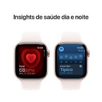 Apple Watch Series 10 GPS • Caixa cor de ouro rosa de alumínio – 42 mm • Pulseira esportiva blush-clara – P/M - 5