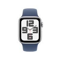 Apple Watch SE GPS + Cellular • Caixa prateada de alumínio – 40 mm • Pulseira esportiva denim – P/M - 2