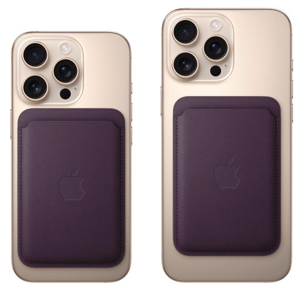 Carteira com MagSafe de tecido FineWoven para iPhone - Amora‑preta - 4