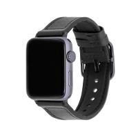 Pulseira de Couro para Apple Watch 42/44/45/46/49 MM, Preto, Originais iPlace - 1