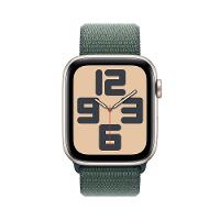 Apple Watch SE GPS • Caixa estelar de alumínio – 44 mm • Pulseira loop esportiva verde-lago - 2