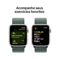 Apple Watch SE GPS • Caixa estelar de alumínio – 44 mm • Pulseira loop esportiva verde-lago - 6